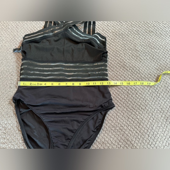 Black luxury Kenneth Cole black high neck cutout one piece swimsuit - Picture 7 of 9